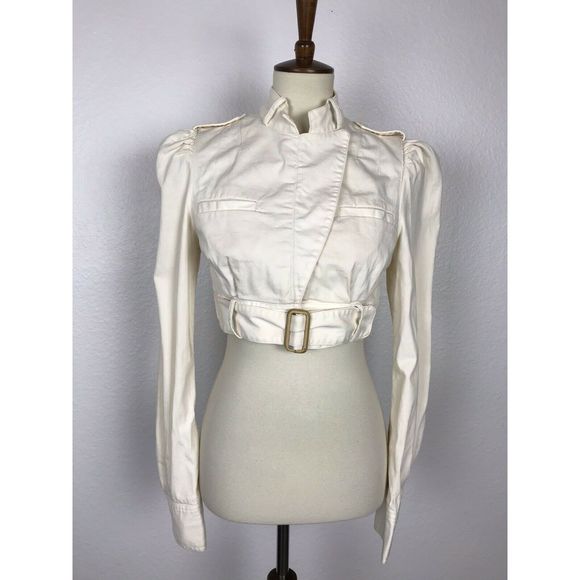 LaRok Jackets & Blazers - LaRok Cropped Buckle Zip Jacket